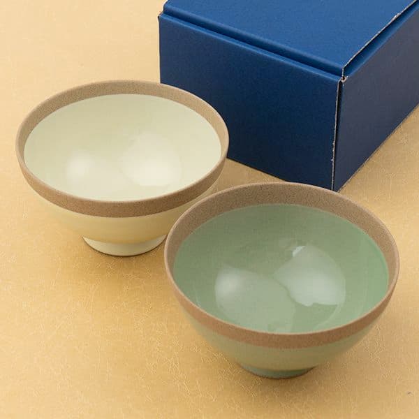 ポタリー カフェオレボウルペア