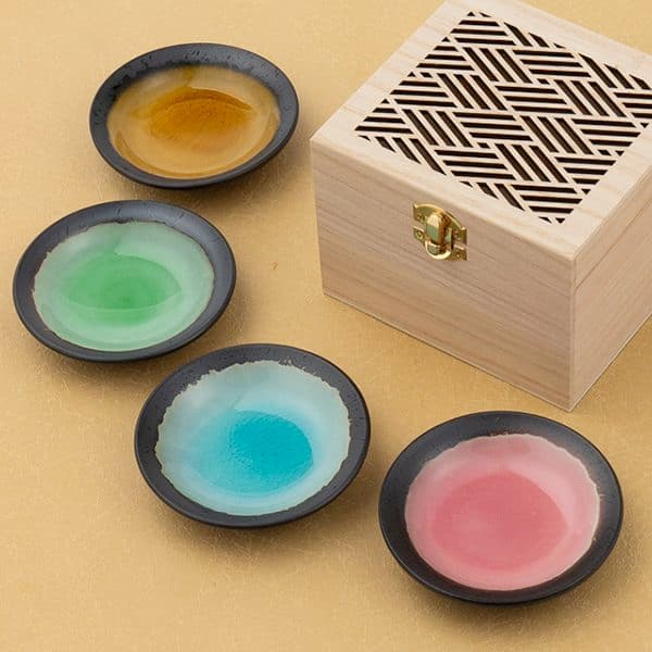 四季彩 小皿4P 木箱入