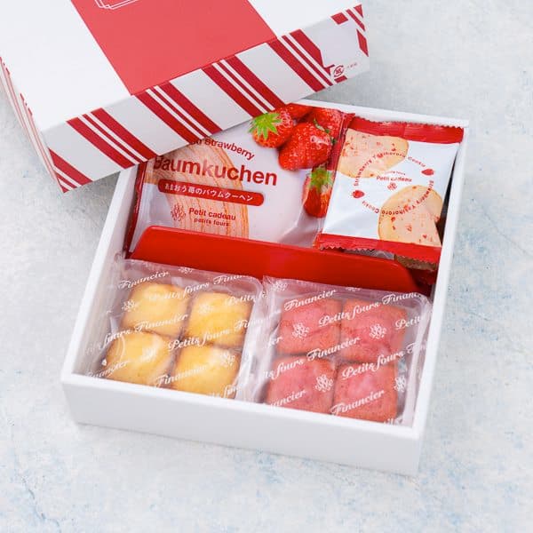 あまおう苺バウム&プチフィナンシェ