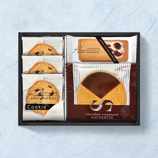 キャラメルレーズンサンド&ざっくりクッキー・ゴーフレット詰合せ