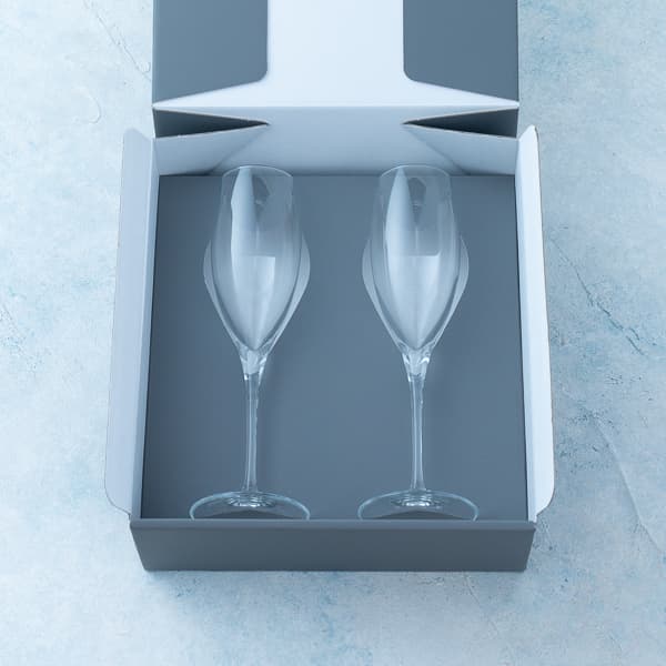 イタリア製 ペア ワイングラス(白用)