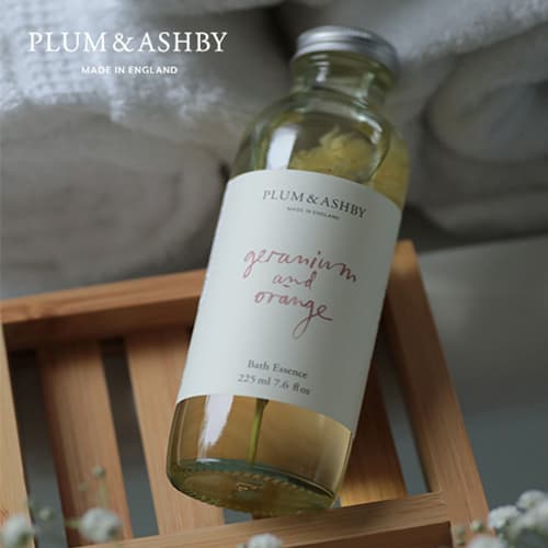【プラム&アシュビー】バスエッセンス/ゼラニウム&オレンジ