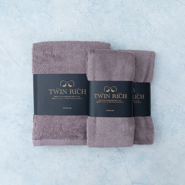 バスタオル1P フェイスタオル2P ライトブラウン