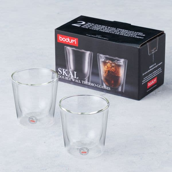 スカル ダブルウォールグラス2P