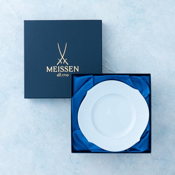 波の戯れ ホワイト ケーキプレート1P