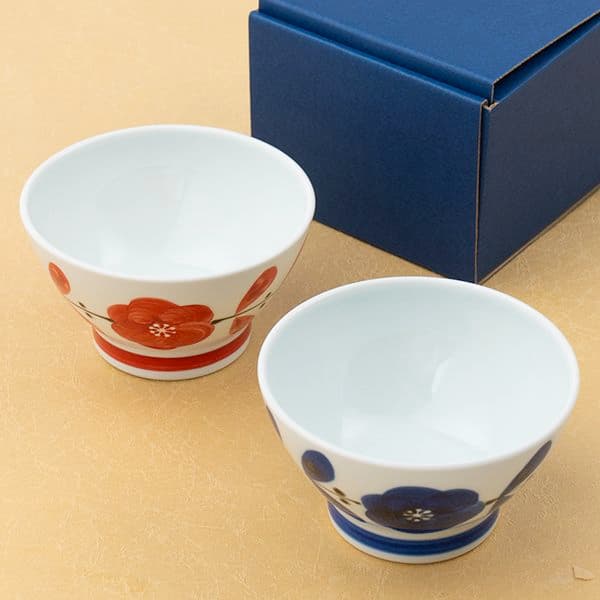 廻り花 飯碗ペア