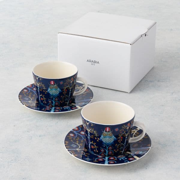 タイカコーヒーカップ&ソーサーブルーペア